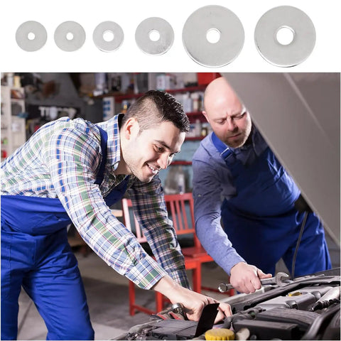 M8 X 24mm Fender Washers 304 Stainless Steel Large Flat Washers 2mm Thick for Screws and Bolts, Auto and Home Use