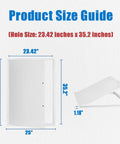 Drop Dead Durable 24X36 Thickened Aluminum Access Panel For Drywall And Ceilings With Super Sturdy 1.3Mm Frame size guide showing dimensions.
