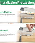Installation and removal guide for Cabinet Hinge Damper Pack Of 20 For Blum Straight Arm Full Overlay Hinges With Nickel Plated Finish Replaces 973A0500.01 Dampers For European Non Soft Close Hinges Not For Face Frame Short Arm Or Flush Mounted Spring Hinges