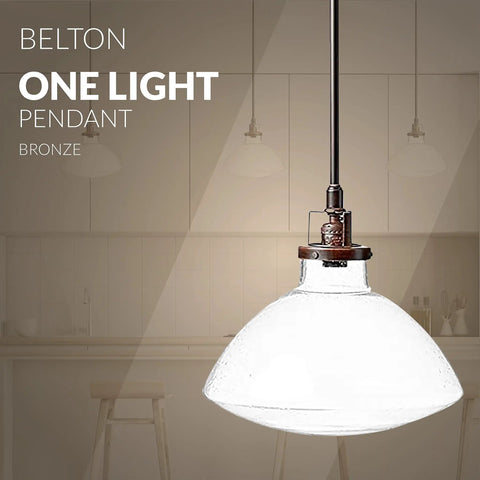 One Light Pendant Hanging Light Modern Fixture In Brushed Nickel Finish For Dining Room Foyer Or Study Indoor Outdoor Patio Lighting