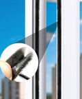 Hella Tough Weather Stripping Brush Door Seal Strip For Sliding Windows And Doors Cut To Fit Flexible Polypropylene Draft Guard Tape installed in a window groove.