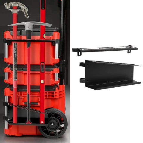 Double Layer Tool Rack Mounting Bracket Built Tough Heavy Duty Steel Tool Organizer For Toolbox And Workbench Garage Storage