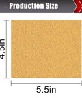 50 Piece 1/4 Sheet Sandpaper Set Pro Grade Grit 80 120 150 220 320 400 For Wood Metal Automotive Palm Sander And Hand Sanding Projects 4.5 Inch By 5.5 Inch Sheets size chart