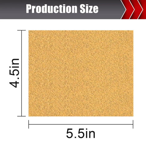 50 Piece 1/4 Sheet Sandpaper Set Pro Grade Grit 80 120 150 220 320 400 For Wood Metal Automotive Palm Sander And Hand Sanding Projects 4.5 Inch By 5.5 Inch Sheets size chart