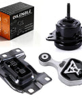 3 Pcs Premium Engine Motor Mount And Transmission Mount Set For 2016 2017 2018 2019 Ford Explorer 2 3 Liter L4 Inline Four Crossover kit with black and silver mounts.
