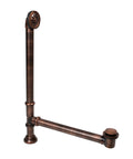 Hella Durable 1.5 Inch Pop Up Bathtub Drain And Overflow Kit With Slick Antique Copper Brass Finish, showing assembly components.