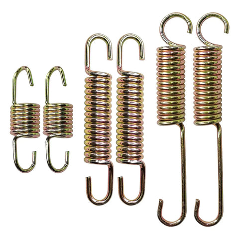 Heavy Duty Motorcycle Kickstand Spring Kit 6 Pcs Universal Return Springs for Dirt Bikes Scooters Mini Bikes 59mm 88mm 108mm Replacement Set