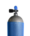 Blue Tank Mesh Cover Protective Sleeve For Dive Cylinders, Universal Fit With Custom Length Trim, Scratch Prevention