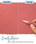 Demonstration of Refillable Touch Up Paint Pen For Walls And Furniture, Mess Free DIY Tool With Precise Color Match in action