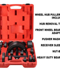 Ultimate Wheel Hub Removal Tool Set With C To U Sizes Front And Rear Wheel Bearing Remover And Installer Kit in red case