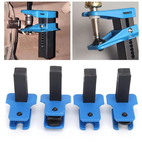 4 Piece Oil Pipe Clamp Set for Auto Repair And Maintenance, Vertical Hose Clamp For Brake Lines, ABS Plastic Construction