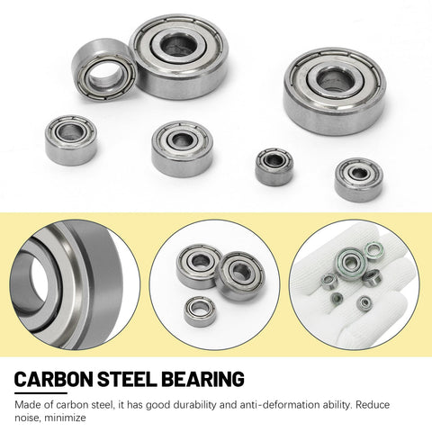 Beef Up Your DIY Projects With This 120Pcs Ball Bearings Assortment Kit In Six Sizes 693ZZ 623ZZ 685ZZ Carbon Steel