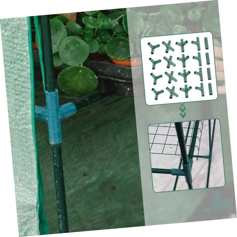20 Pieces Gardening Frame Connectors Durable Three Way And Four Way Joint Brackets For Greenhouse Poles And Plant Stands Diy Friendly Garden Accessories For Flexible Frame Building Easy Setup