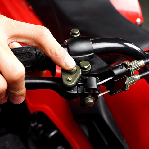 Hand pressing Dual Cable Right Brake Lever For ATV Quad Go Kart Gasoline E Bike With Brake Switch Fits Seven Eighths Inch Handlebars
