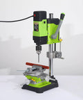 Rotary Table 90 Degree 3 Inch Cross Slide Vise For Drill Press And Milling Machines Built Tough With Vernier Reading, visible on bench
