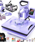 8 in 1 Heat Press Machine With Swing Away 12x15 Inch Shirt Press for sublimation, nonstick aluminum, DIY apparel tools