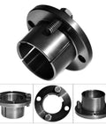 Workhorse H Style Pulley Bushing Featuring Rock Solid Carbon Steel Build With Slick 1 3/8 Inch Bore Split Taper Locking Design For Keyed Shafts And Reliable Transmission Parts Ready To Go The Extra Mile On Your Shop Floor, shown from multiple angles.