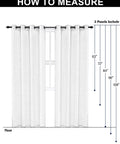 Measurement guide for Sky Blue Velvet Curtains 72 Inch Long With Grommets, set of 2 panels shown on window.