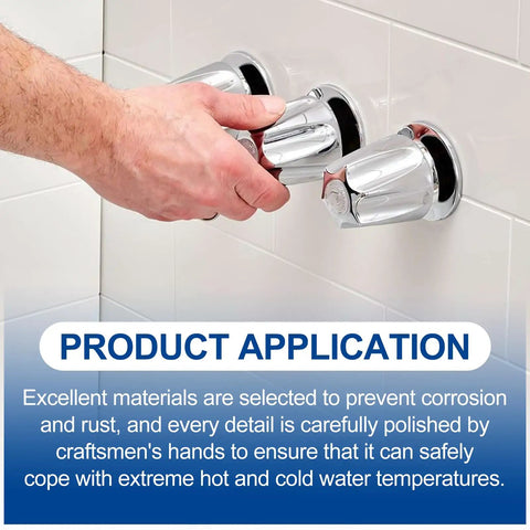 Three Piece Shower Knob Replacement Kit For Price Pfister And Gerber Faucets being installed on shower