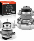 Rear Wheel Bearing And Hub Assembly Set For Nissan Rogue FWD 2008 To 2013 And Rogue Select 2014 To 2015 5 Lug Compatible Two Pack Replacement Parts