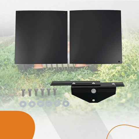 Universal Lawn Striper Kit For Zero Turn Mowers And Garden Tractors Adjustable From 12.63 Inches To 23.26 Inches Built With Heavy Duty Automotive Grade Steel For A Clean Uniform Yard Stripe That Looks Pro showing components and assembly parts