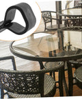 24 Pack Patio Wicker Furniture Clips Easy Fit No Fuss Small Rattan Sofa Clamps For Outdoor Sectional Couches with dining set