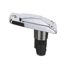 Rectangle 2-Pin Base for 12-Degree Angled Light Pole With Swivel Cover, Zamak Finish, 4 Inches By 1 And 5 Eighths Inches