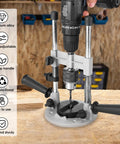 Portable Drill Guide Attachment For Straight Holes No Fuss Drill Press Stand With Aluminum Alloy Construction for 10 To 13mm Drills