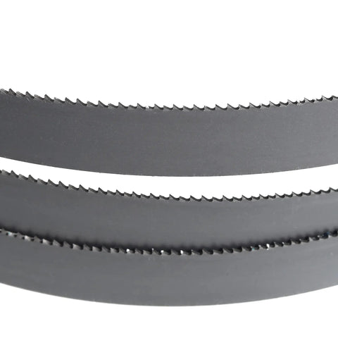 70-1/2 Inch Bi-Metal Bandsaw Blade 1/2 Inch Wide 0.025 Inch Thick M42 Teeth Variable 14 To 18 TPI For Cutting Soft Ferrous Metal Only Ideal For Tubes And Profiles Durable Metal Cutting Blade For Heavy Duty Projects