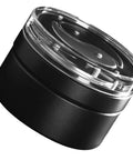 Smooth Operator 58mm Coffee Distributor And Leveler For Tight Espresso Pucks Top Shelf Tool, black metal with clear top, for home baristas.