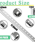 Hold Everything Tight With These Tough As Nails 14 Pack 17.5 Inch Black Metal Pilaster Shelf Brackets Featuring 36 Easy Snap Clips And Complete Wall Mounting Kit showing product dimensions and details.