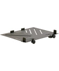 Flat Top Laptop Shelf For Mic Stands With Ventilated Design And Adjustable Tabs For Laptops Tablets Mixers Controllers Solid Dope Mount