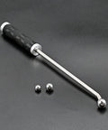 Pro Grade Saxophone And Wind Instrument Dent Repair Kit With Metal Ball Set And Long Rod, Perfect For Curved Necks, Works On Saxophones, Trumpets, French Horns And More, Smooth Finish Maintenance Tools. Stainless steel long rod with two metal balls
