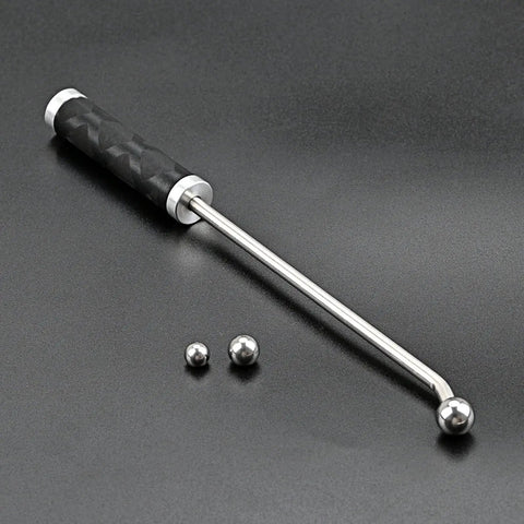 Pro Grade Saxophone And Wind Instrument Dent Repair Kit With Metal Ball Set And Long Rod, Perfect For Curved Necks, Works On Saxophones, Trumpets, French Horns And More, Smooth Finish Maintenance Tools. Stainless steel long rod with two metal balls