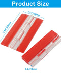 Heavy Duty Clear Plastic Hinges 65X40Mm 4 Pack Impact Resistant Acrylic Pivot Hardware For Diy Creations Slick Rock Solid Build. Product size display.
