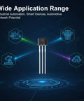 20 Pack 49E Linear Hall Effect Sensor With Analog Voltage Output In A Tiny TO-92S 3 Pin Package for Bikes and Motors