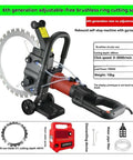 Heavy Duty High Frequency Circular Saw For Reinforced Concrete Walls And Cement Roads Featuring Precision Ring Cutting and Rock Solid Build Quality Designed To Smash Through Tough Job Site Demands Daily, with 400mm cutting depth.