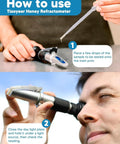 Using refractometer from All In One Honey Extractor Kit And Harvest Gear For Easy Harvesting With 2 5 Gallon Buckets