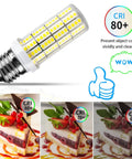 6 Pack LED Light Bulbs 200W Equivalent 2500 Lumen 5000K Cool Daylight E26 E27 Base Super Bright Energy Saving 20W Replacement for Incandescent Hella Bright For Home And Office Lighting shown with high CRI display.
