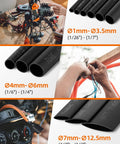 Hands assembling electronics using 900 Piece Wire Heat Shrink Tubing Kit For Wires Industrial Grade Two To One Shrink Ratio Marine Grade Waterproof Electrical Tubing Black 12 Sizes Heavy Duty Insulation For Harnesses And Electrical Connections.