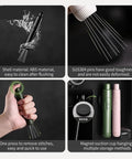 Dope Pink Magnetic Telescopic Coffee Distribution Needle And Rock Solid Stainless Steel Espresso Grounds Leveler For Zero Clumping And Effortless Daily Grind Vibes, different angles and materials.