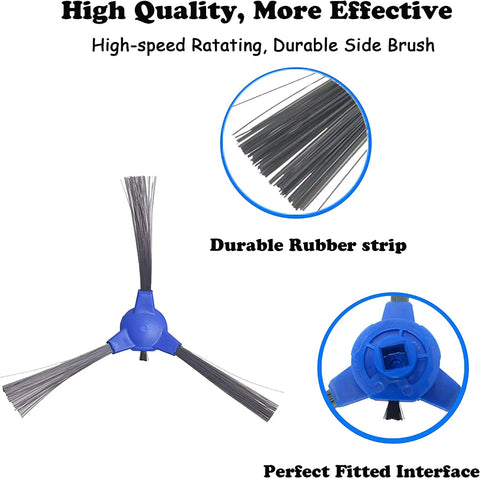 Side Brush Replacement For RoboVac 11S 11S Max 12 15C 15T 30 30C 35C Vacuum Cleaners 52mm High Performance Brush Set Details