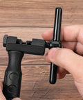 Hands using Universal Bike Chain Breaker Tool And Cutter For 7 8 9 10 11 Speed Chains With Spare Replaceable Pin