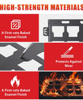 High-strength materials of 2 Pack Metal Mounting Plates With 100 Lb Load Capacity For Standard Tool Storage Boxes.