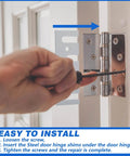 Installing Stainless Steel 16 Gauge Door Hinge Shims 4-1/2 In By 1-5/8 In Hinge Spacer With Coated Finish, 10 Pack Bulk