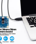 8MP USB Camera With Autofocus For PC, Raspberry Pi And Laptop, UVC 2.0 Mini Webcam Board With IMX179 Sensor connected to laptop