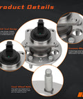 Rear Wheel Hub & Bearing Assembly Pair for Buick LeSabre/Lucerne/Park Avenue/Riviera, Cadillac DeVille/Eldorado with ABS details