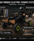 Electric Go Kart For Adults And Teens, 48V 20Ah Battery, 2000W Motor, All Terrain 6 Inch Tires, Off Road Thrill Ride in action