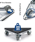 Heavy Duty Furniture Movers With 360 Degree Rotation Wheels And Lifter Set showing 300 lbs capacity and durable, non-scratch design.
