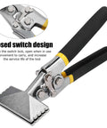 Heavy Duty Hand Seamer Pliers With 80mm Jaw Width And Steel Construction For Precise Metal Forming, Parallel Jaw Design